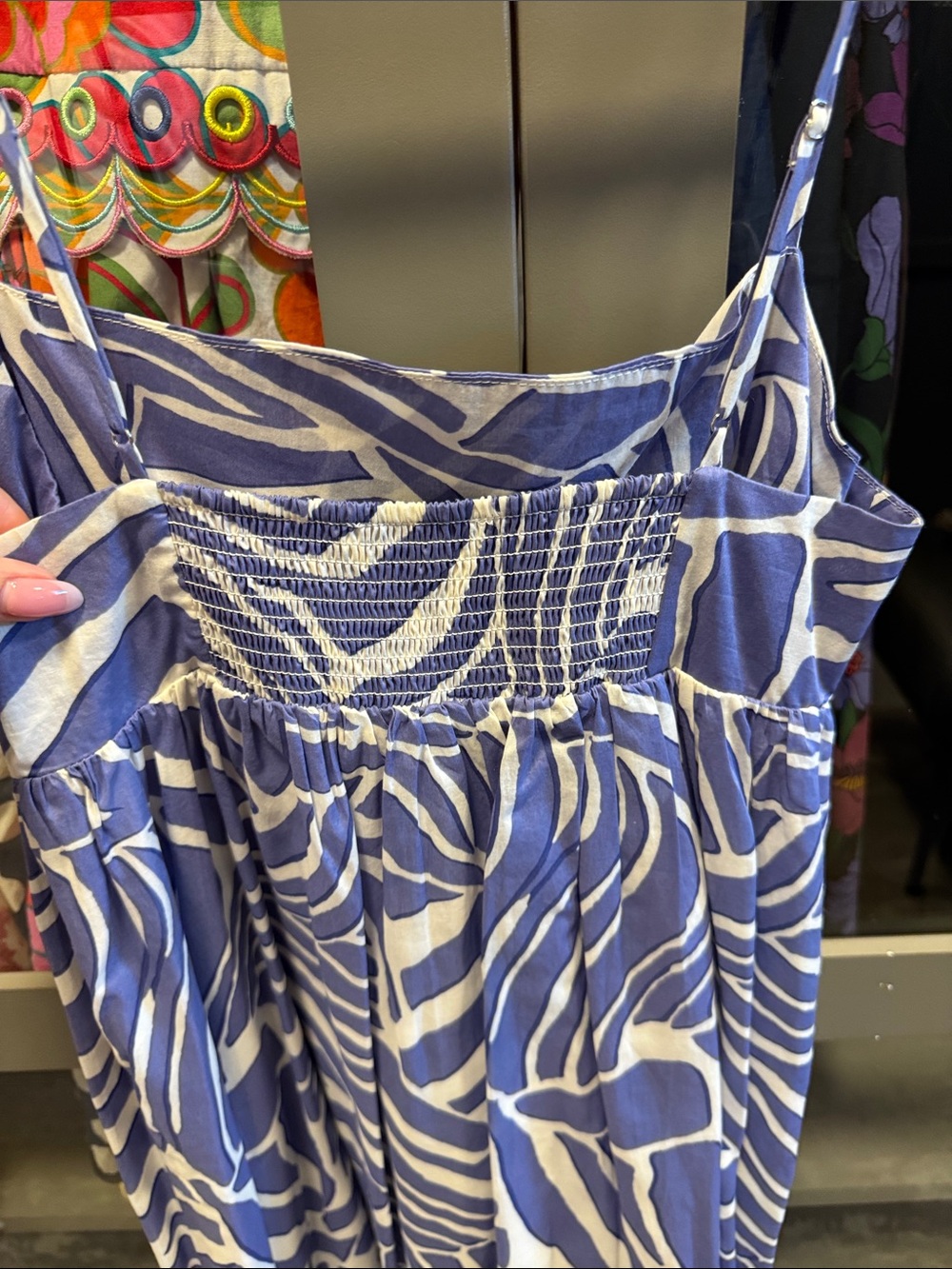 Rails Blue and White Zebra-Print Maxi Dress - Picture 3 of 5